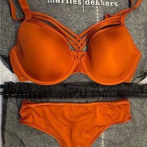 Marlies Dekkers lingerie set in original pouch.